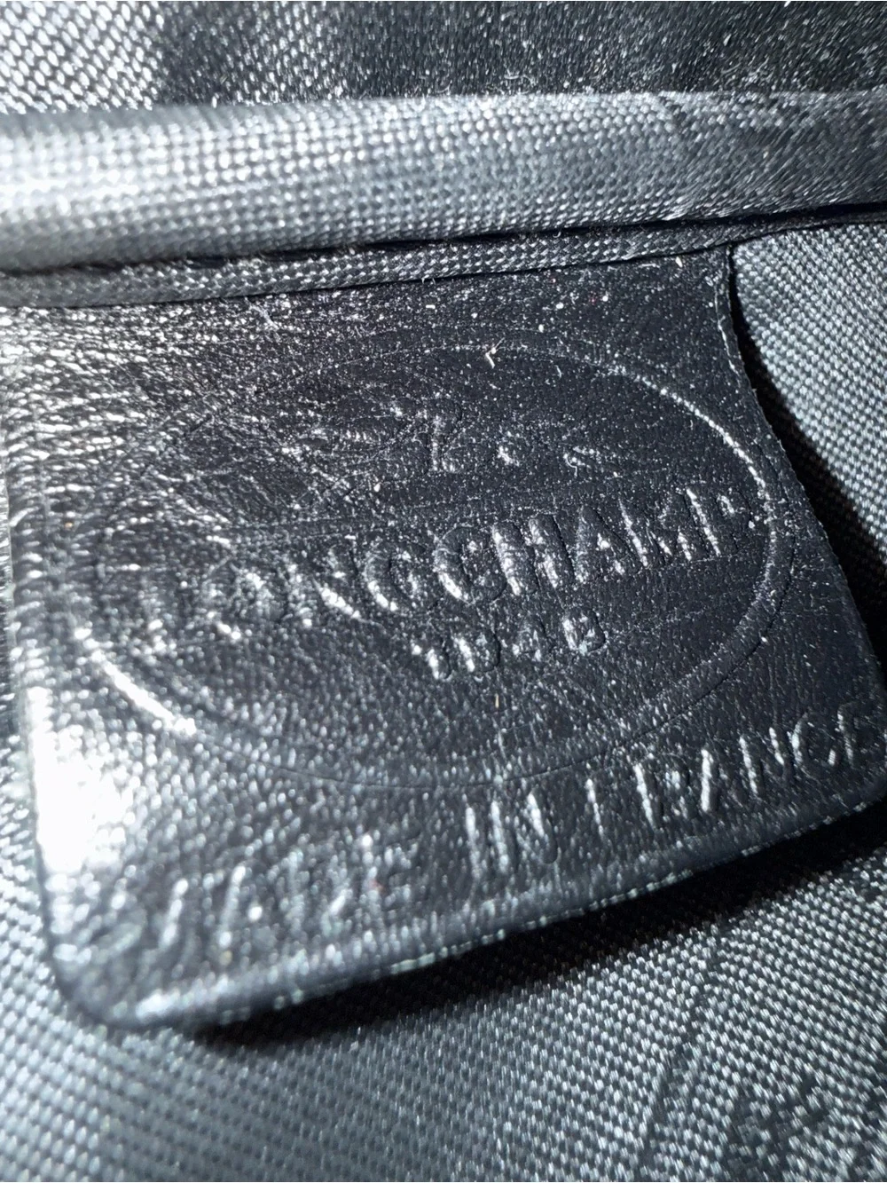 Vintage Longchamp Roseau Black Leather Toggle Tote Shoulder Bag